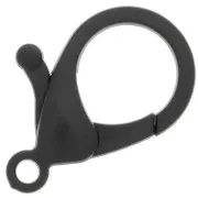 Cierre mosquetón 36 mm de acrílico - Noir x1