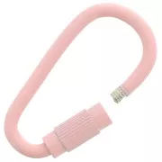 Cierre de tornillo ovalado 27x15 mm - Rosa claro x1