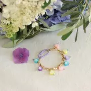 Cierre de tornillo ovalado 27x15 mm - Rosa claro x1