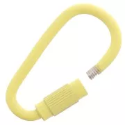 Cierre de tornillo ovalado 27x15 mm - Amarillo x1