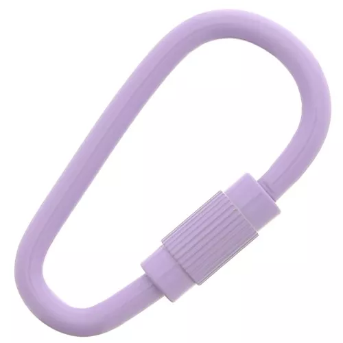 Cierre de tornillo ovalado 27x15 mm - Morado x1