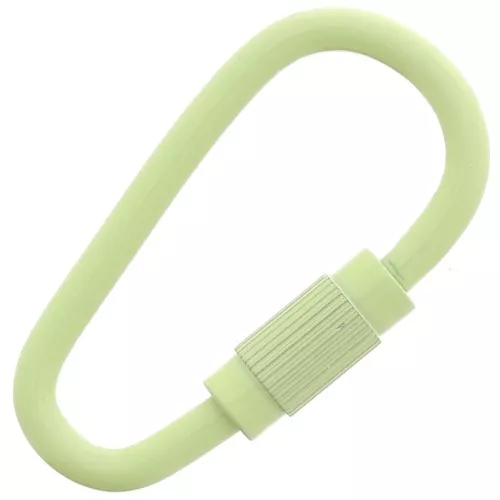 Cierre de tornillo ovalado 27x15 mm - Verde claro x1