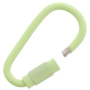 Cierre de tornillo ovalado 27x15 mm - Verde claro x1