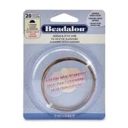 Hilo de cobre semirredondo de 0,81 mm - German Style Wire - Latón antiguo x 3 m