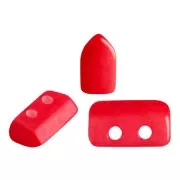Cuentas de cristal Piros® de Puca® 2x5 mm Opaque Grenadine x10g