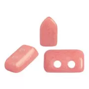 Cuentas de cristal Piros® de Puca® 2x5 mm Opaque Indian Peach x10g