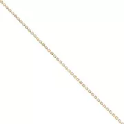 Cadena de strass de cristal tallado de 2,10 mm Dorado - Cristal x50cm