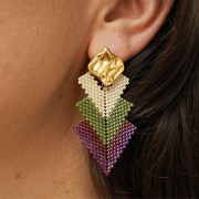 Perlas cubo de 2 mm - Chapado en oro x20