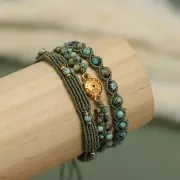 Perlas de cubo de 2,5 mm - Chapado en oro x10