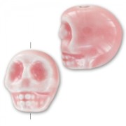 Calavera de cerámica 13x11 mm Rosa claro x1|raw }}