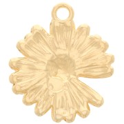 Colgante Flor de margarita 17,5 mm - Chapado en oro x1