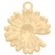 Colgante Flor de margarita 17,5 mm - Chapado en oro x1