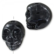 Calavera de cerámica 13x11 mm Negro x1|raw }}