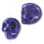 Calavera de cerámica 13x11 mm Cobalt x1