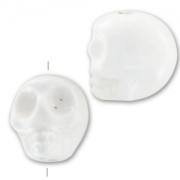 Calavera de cerámica 13x11 mm Blanco x1
