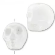 Calavera de cerámica 13x11 mm Blanco x1