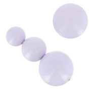 Surtido de 26 cuentas redondas de 8-10-14 mm y 2 cabujones de resina - Parme|raw }}