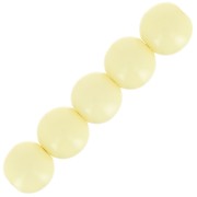 Cuentas de resina opaca 4 mm - Amarillo pastel x15|raw }}