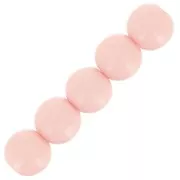 Cuentas de resina opaca 4 mm - Dragée rosa x15