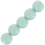 Perlas de resina opaca 4 mm - Verde agua x15