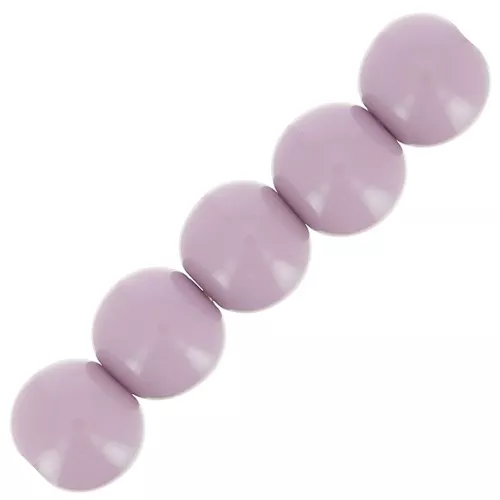 Cuentas de resina opaca 4 mm - Lila x15