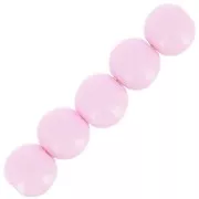 Cuentas de resina opaca 4 mm - Rosa x15