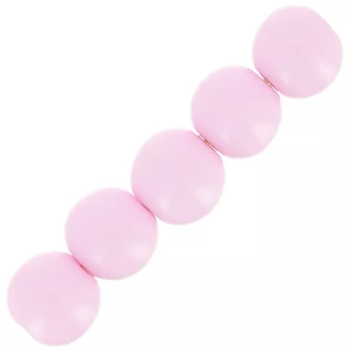 Cuentas de resina opaca 4 mm - Rosa x15