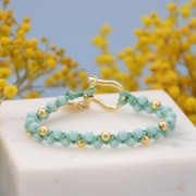 Cuentas de resina opaca 4 mm - Baby Blue x15