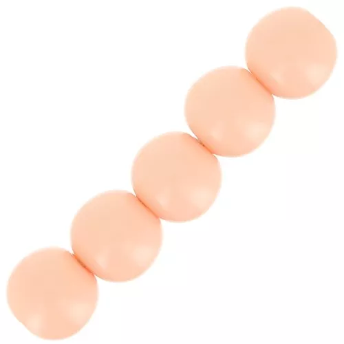 Cuentas de resina opaca 4 mm - Salmón x15