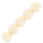 Cuentas de resina opaca 4 mm - Beige x15|raw }}