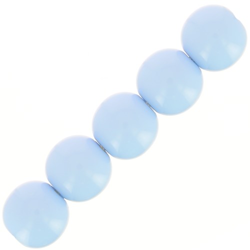 Cuentas de resina opaca 4 mm - Azul cielo x15