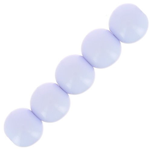 Cuentas de resina opaca 6 mm - Baby Blue x10