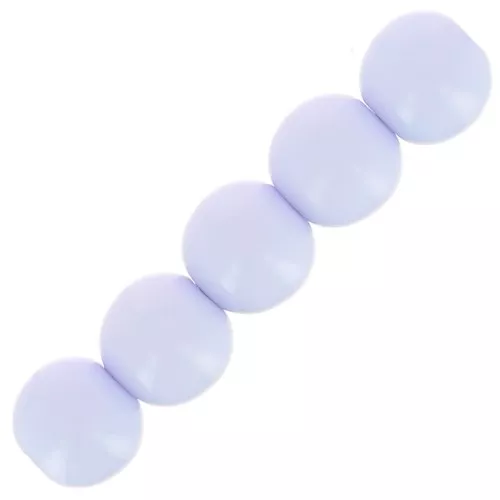 Cuentas de resina opaca 6 mm - Baby Blue x10