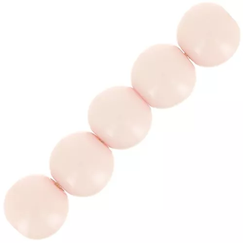 Perlas de resina opaca 6 mm - Rosa empolvado x10