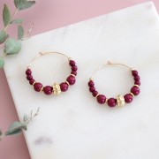 Perlas de resina opaca 6 mm - Rosa empolvado x10