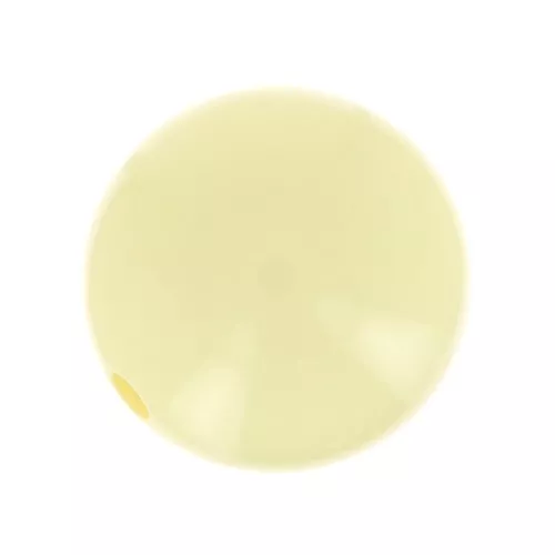 Cuenta de resina opaca 14 mm - Amarillo Pastel x1