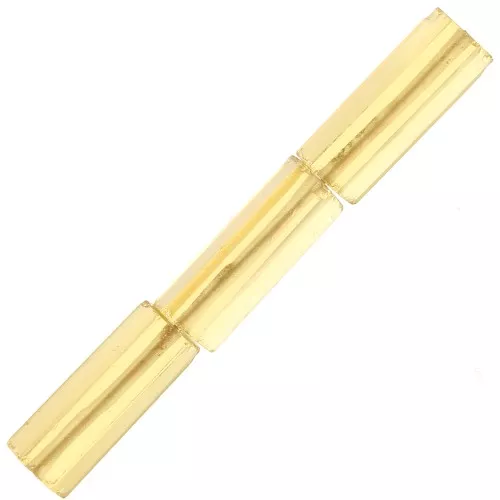 Cuentas facetadas tubo 15x5 mm imitación piedra preciosa - Hydro citrine x5