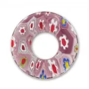 Donuts Millefiori 22 mm Malva x1