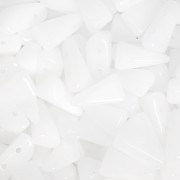 Cuentas de vidrio Vexolo 5x8 mm - Alabastro x30