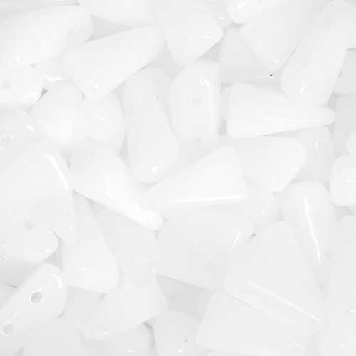 Cuentas de vidrio Vexolo 5x8 mm - Alabastro x30