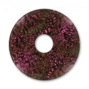 Donuts dicroico 21 mm Light Amethyst/Jet x1