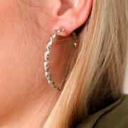 Aros retorcidos 50 mm - Oro x2