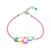 Cuentas de estrella de arcilla polimérica 9 mm Multicolor x 32cm