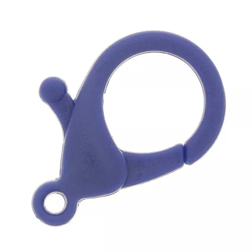 Cierre mosquetón 25 mm de acrílico - Bleu foncé x1