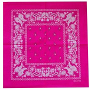 Pañuelo 100% algodón - Cachemira - Rosa Brillante x1