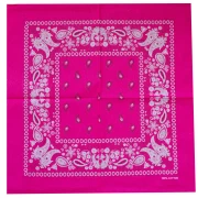 Pañuelo 100% algodón - Cachemira - Rosa Brillante x1