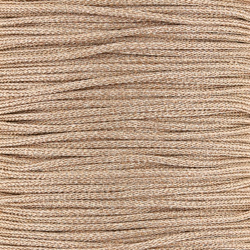Bobina de hilo de poliéster metálico 1 mm oro rosa x 20 m