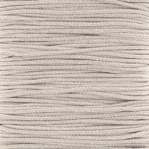 Bobina de hilo de poliéster metálico 1 mm Plata x 20 m