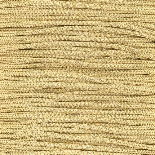 Bobina de hilo de poliéster metálico 1 mm dorado x 20 m