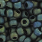 Rocalla Toho 11/0 TO11R84F - Frosted Metallic Iris Green/Brown